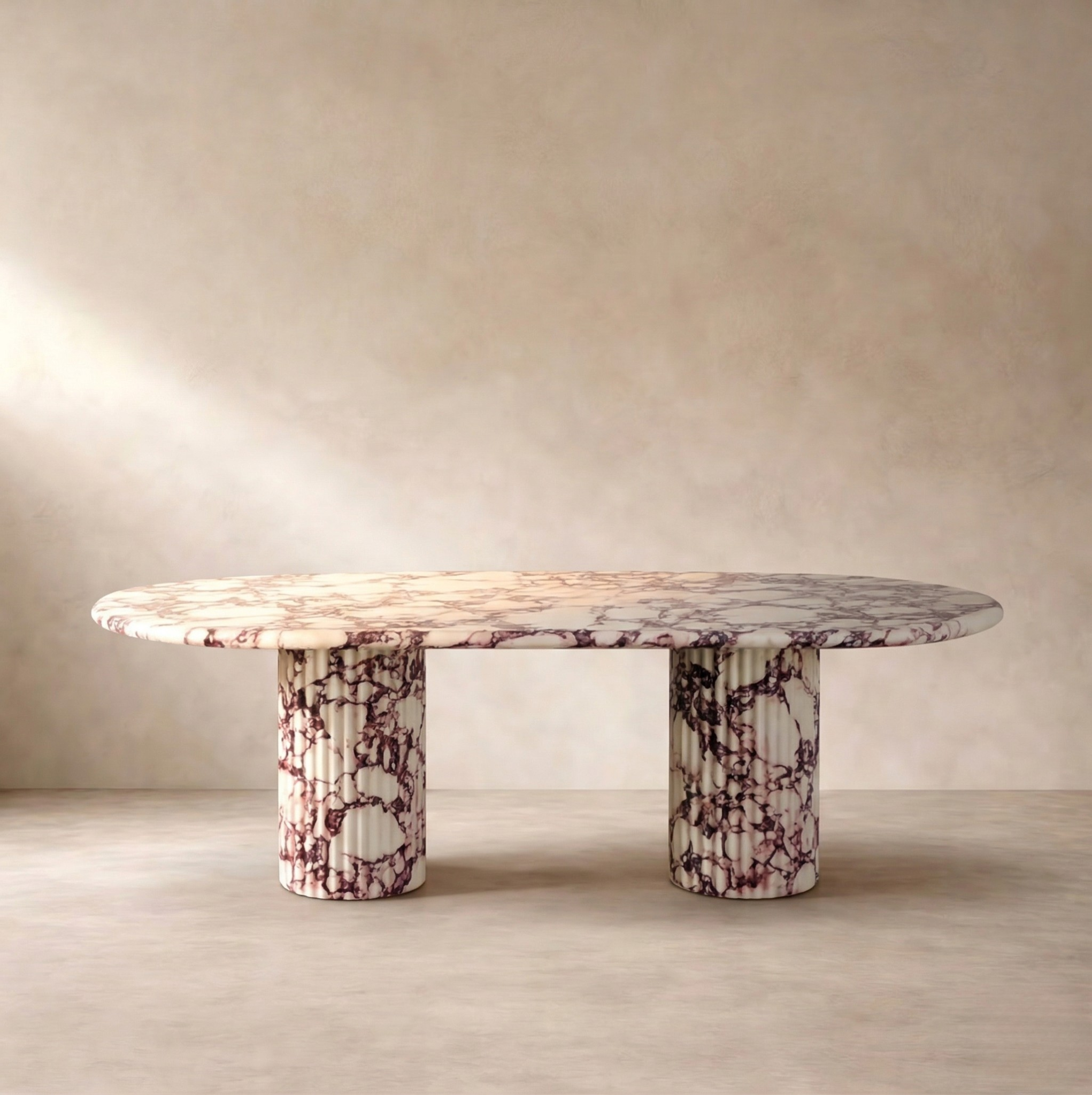 Nola - Calacatta Viola Marble Dining Table