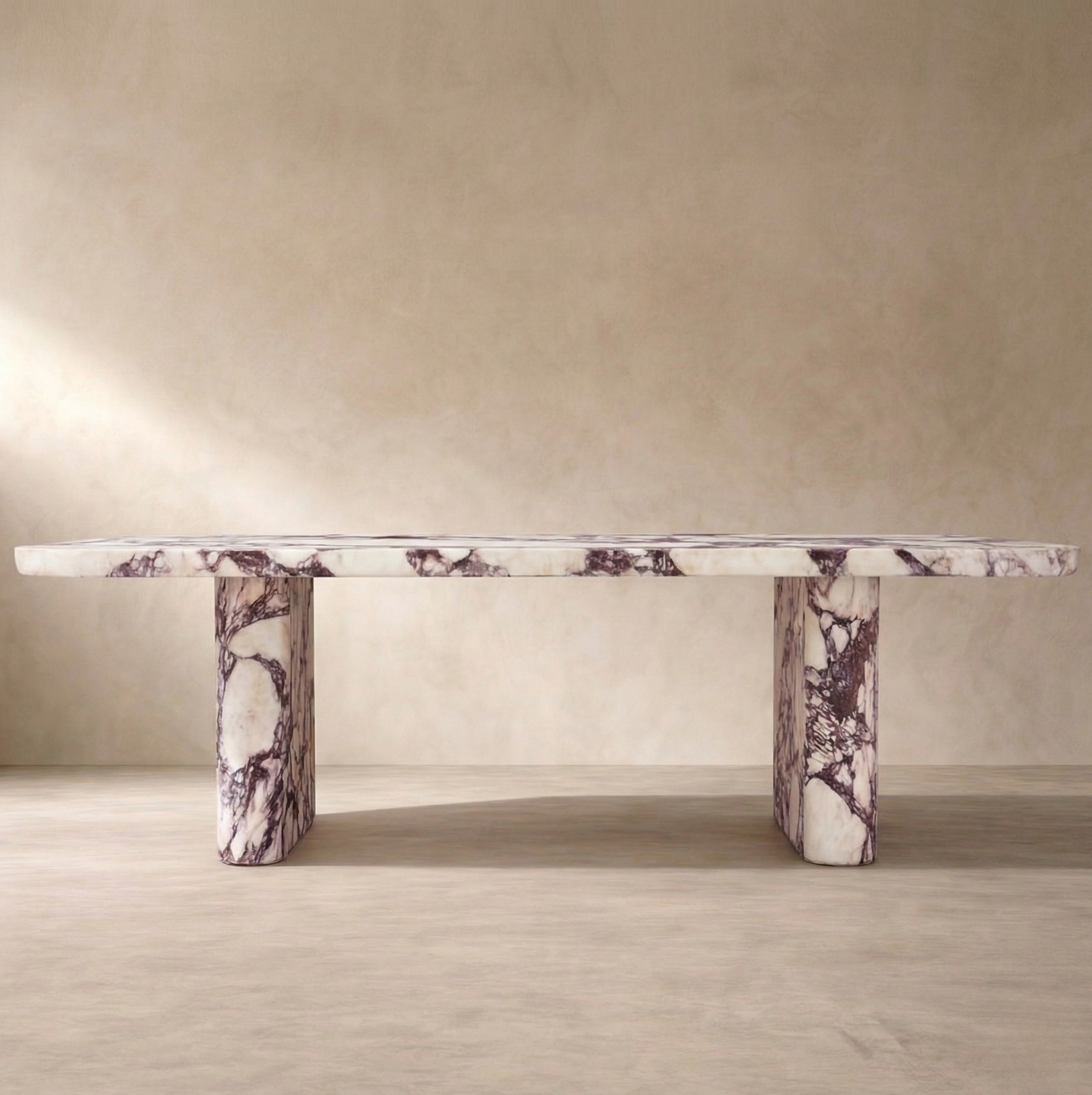 Veyra — Calacatta Viola Marble Dining Table