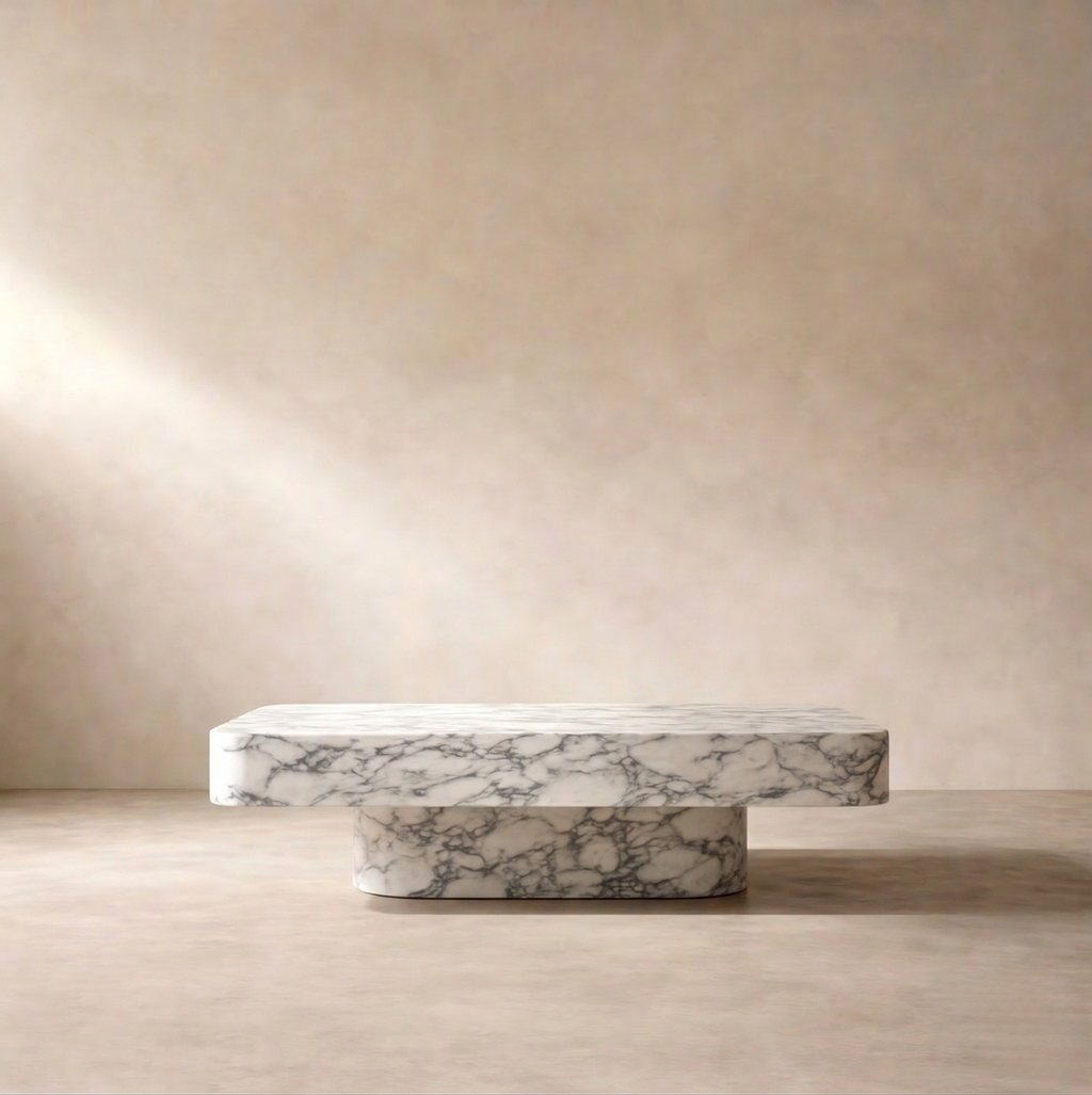 Erymos — Arabescato Marble Coffee Table