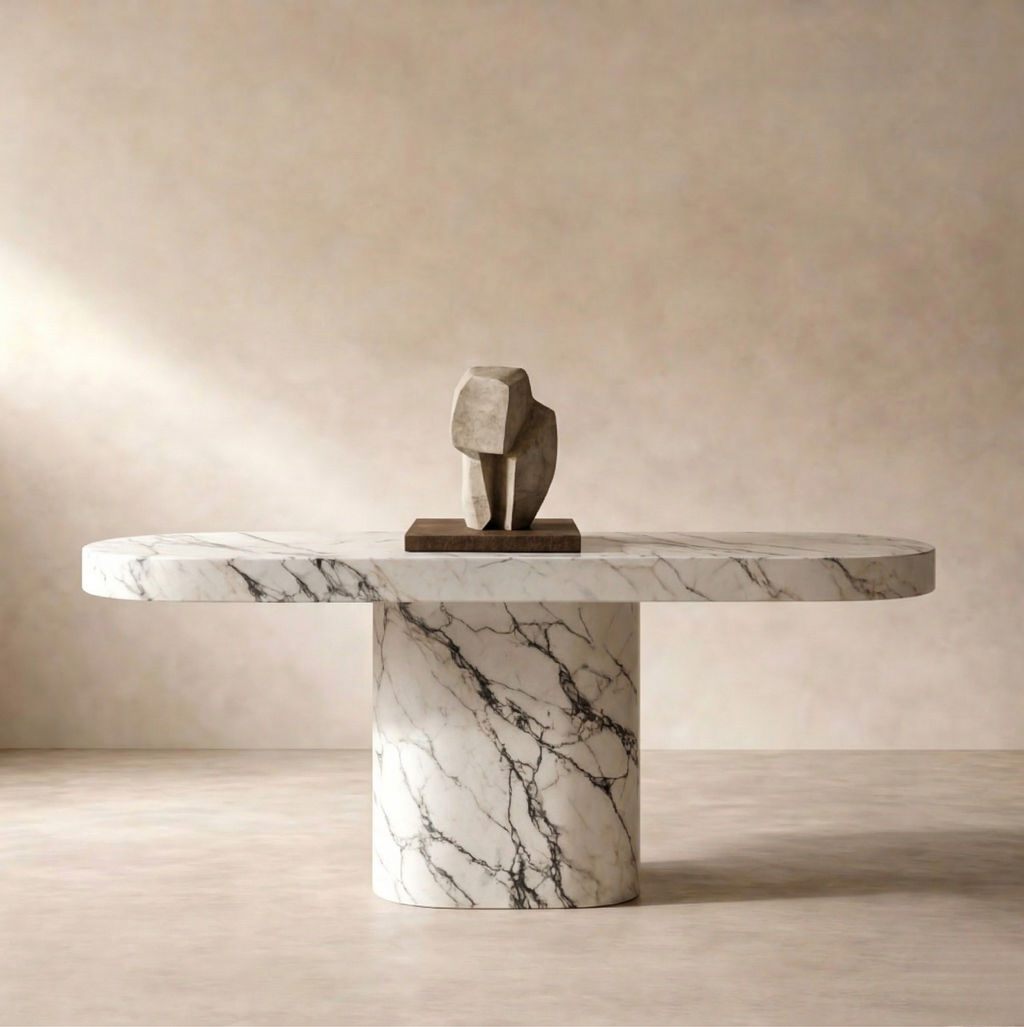 Thalion — Calacatta Viola Marble Console Table