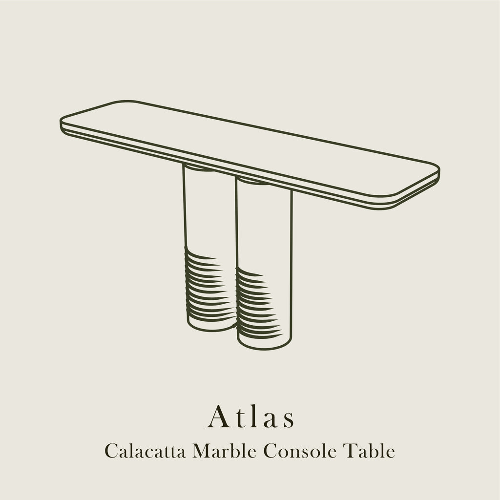 Atlas — Calacatta Marble Console Table