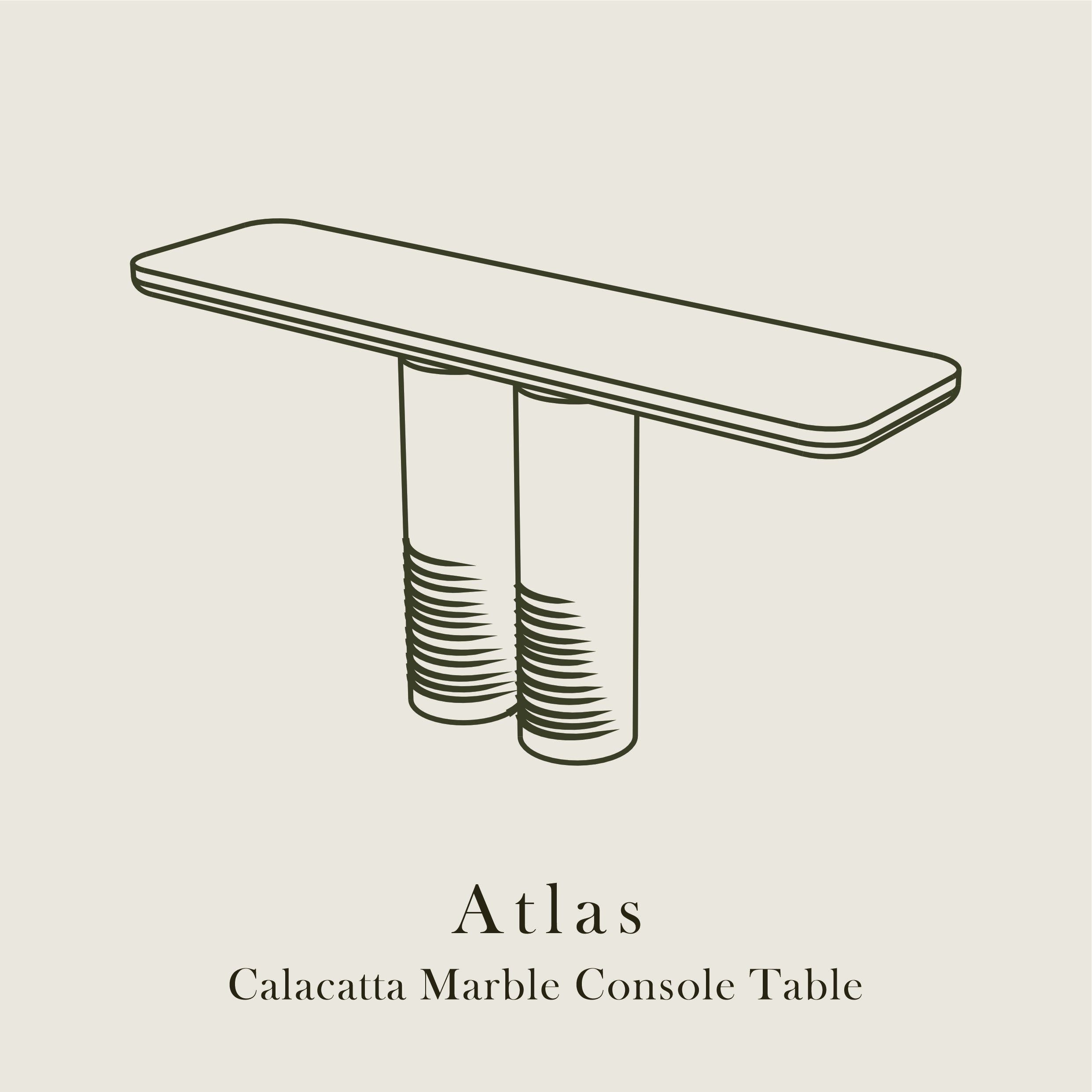 Atlas — Calacatta Marble Console Table