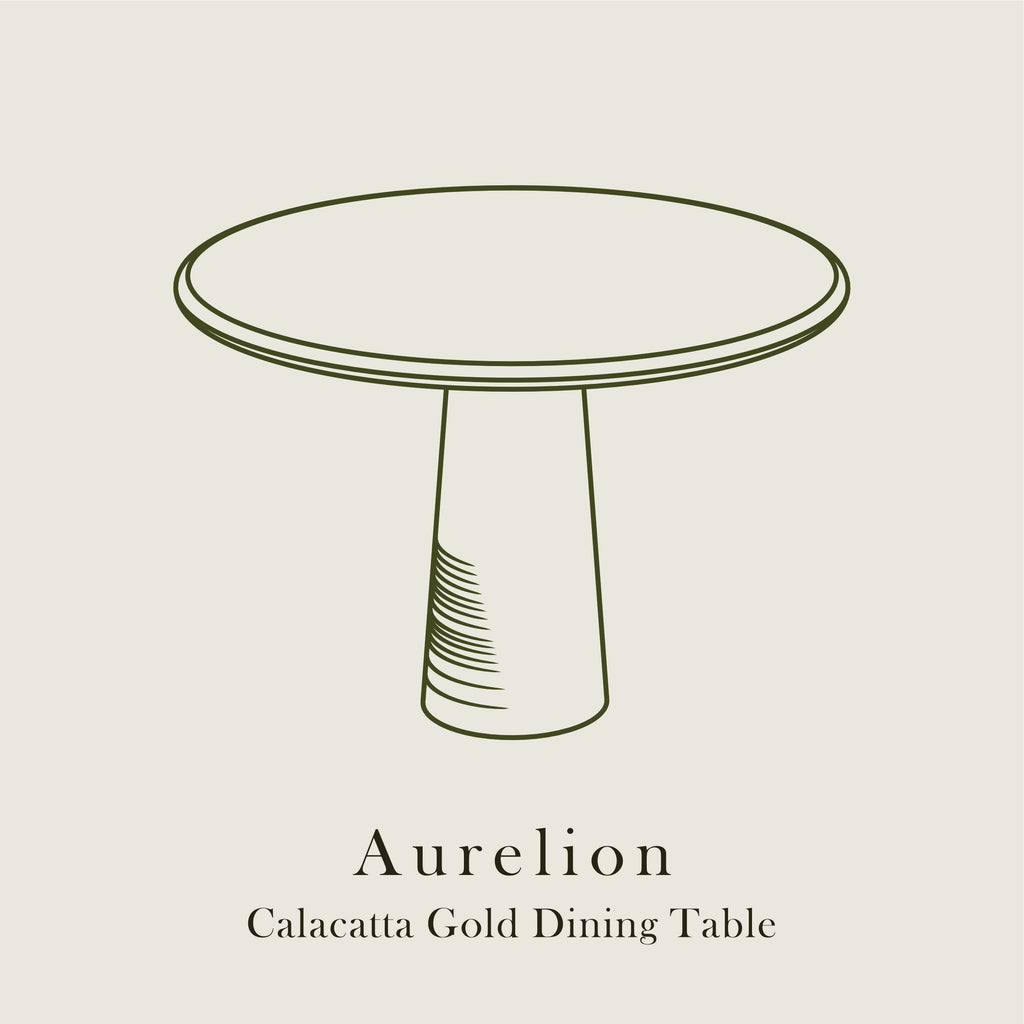 Aurelion – Calacatta Gold Dining Table
