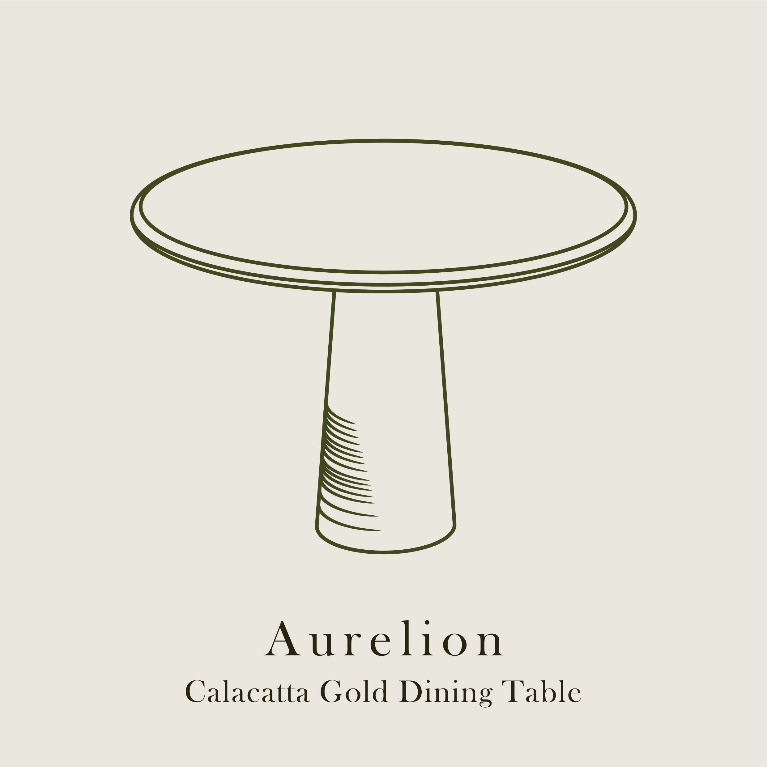 Aurelion – Calacatta Gold Dining Table