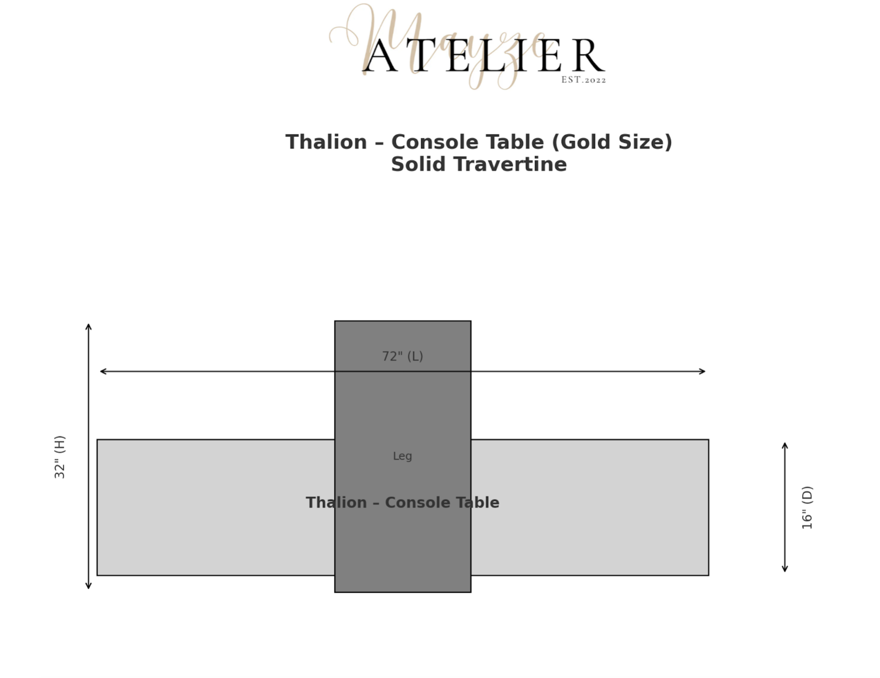 Thalion — Calacatta Viola Marble Console Table