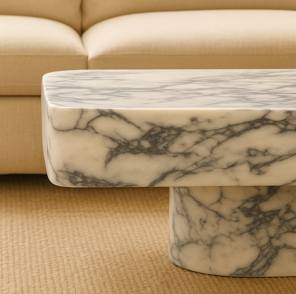 Erymos — Arabescato Marble Coffee Table