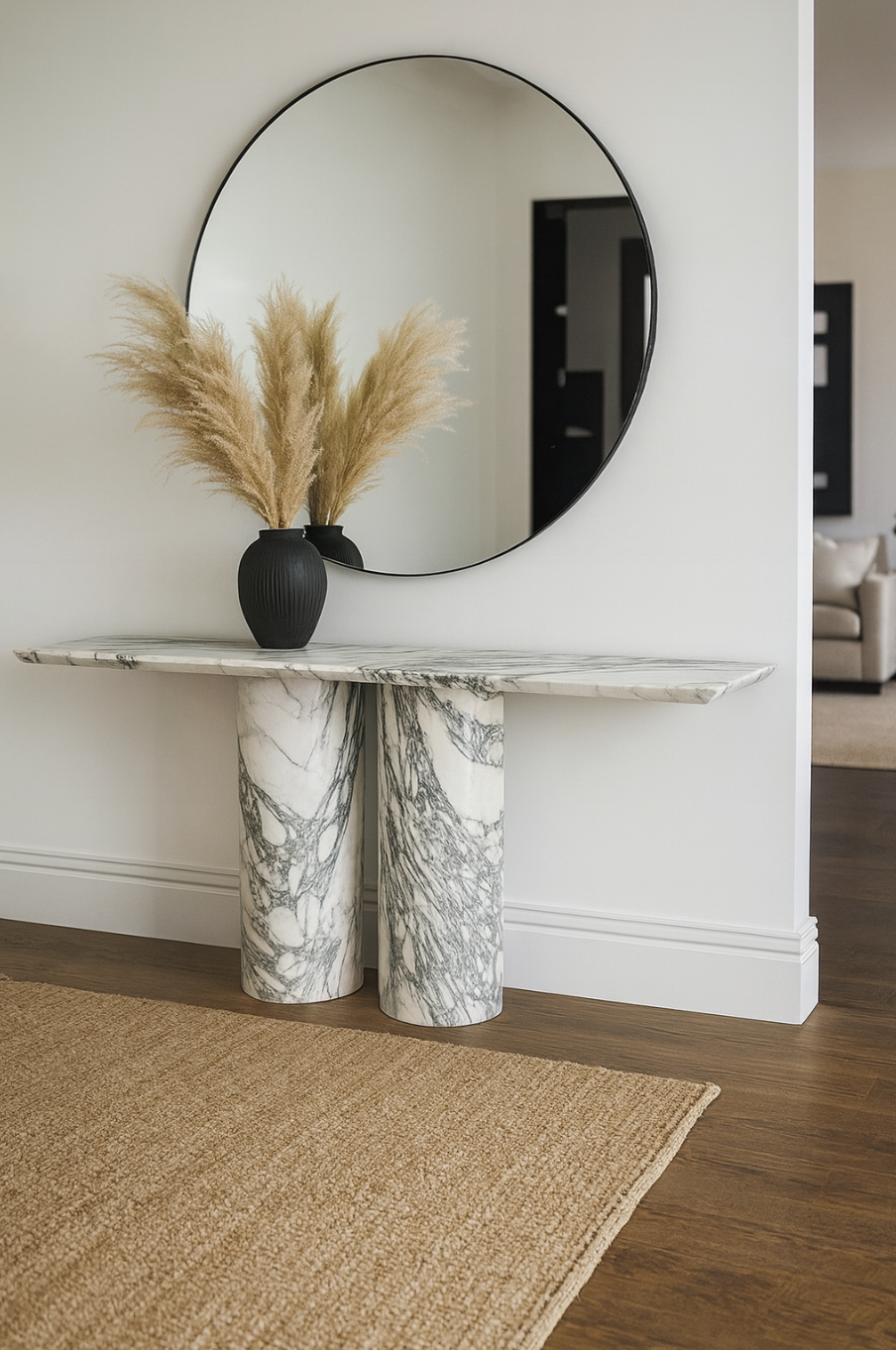 Atlas — Calacatta Marble Console Table