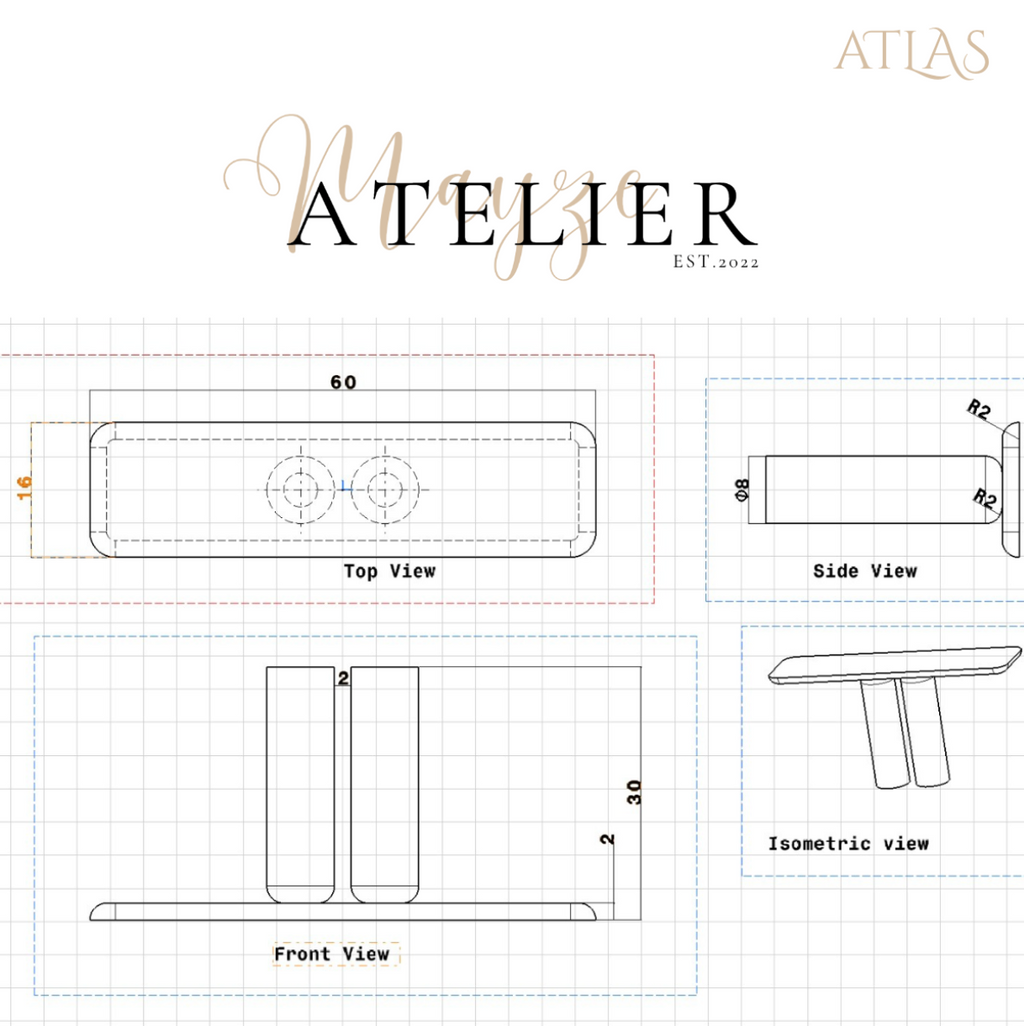 Atlas — Calacatta Marble Console Table