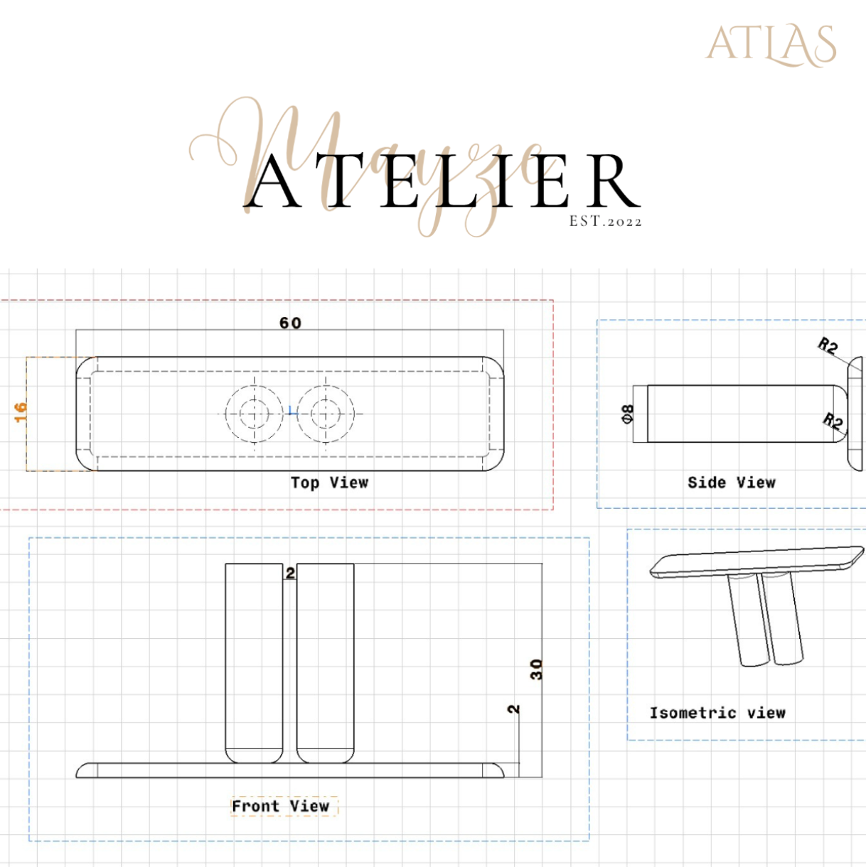 Atlas — Calacatta Marble Console Table