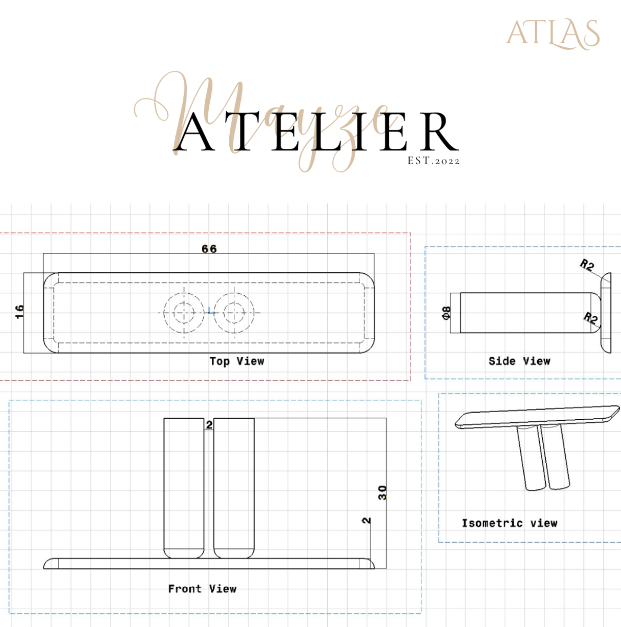 Atlas — Calacatta Marble Console Table