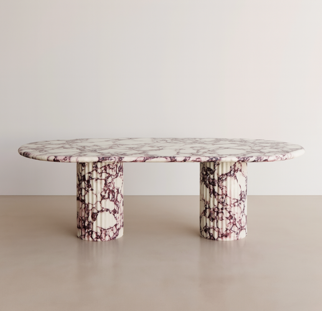 Nola - Calacatta Viola Marble Dining Table