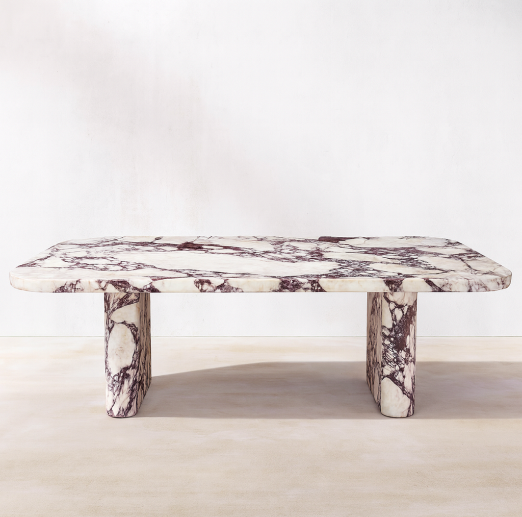Veyra — Calacatta Viola Marble Dining Table
