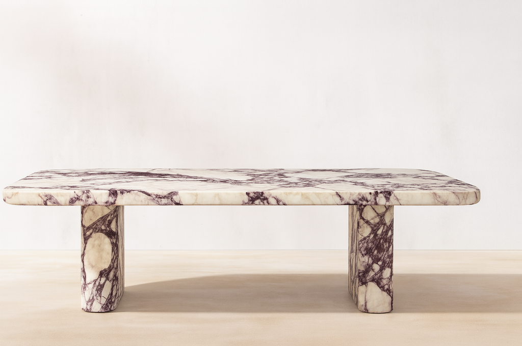 Veyra — Calacatta Viola Marble Dining Table