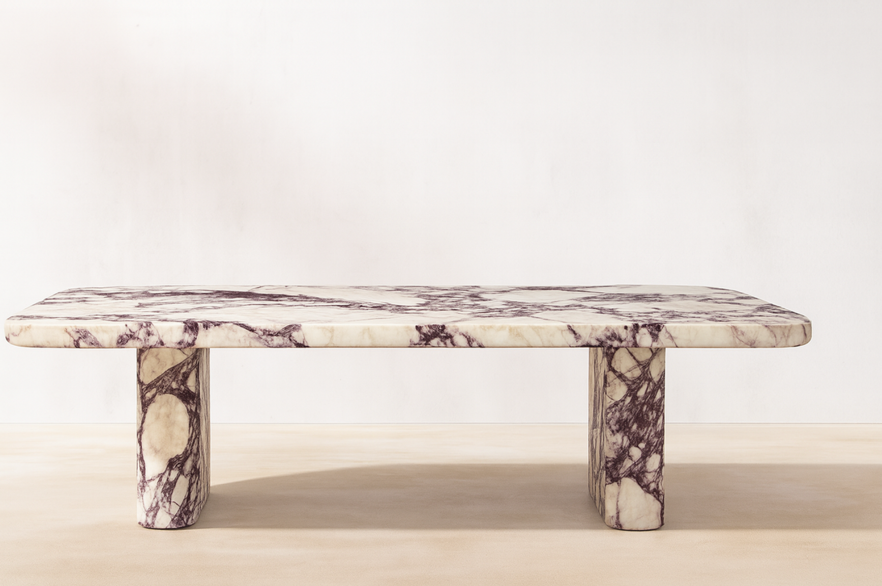 Veyra — Calacatta Viola Marble Dining Table
