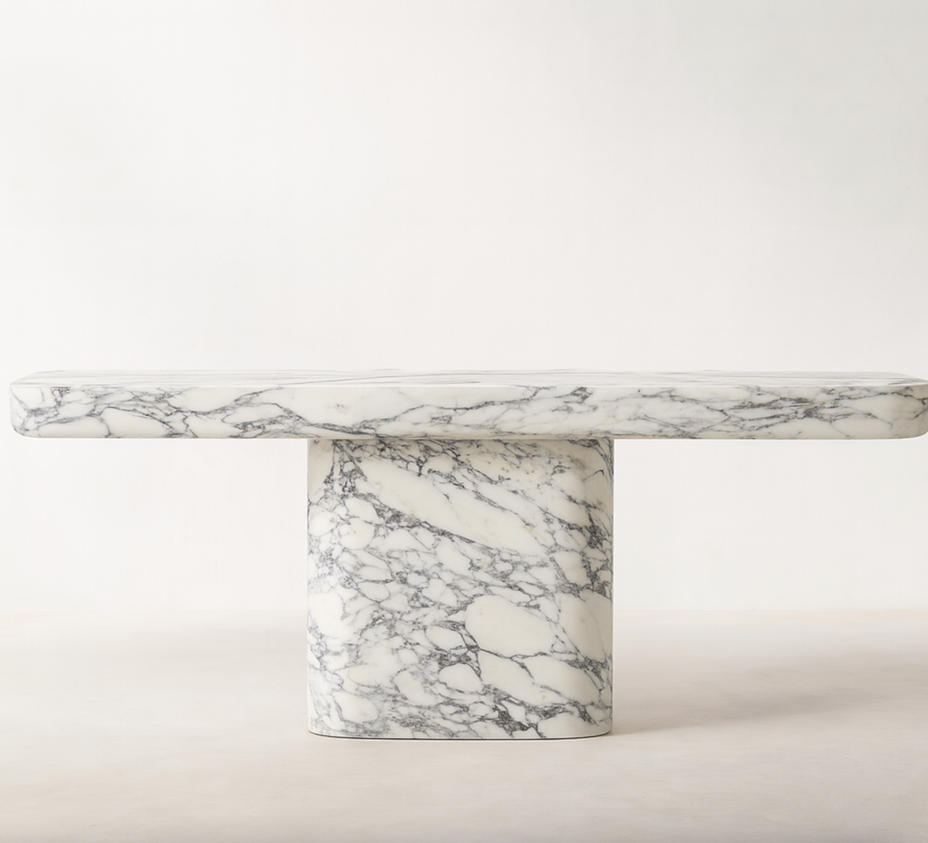Thalion — Calacatta Viola Marble Console Table