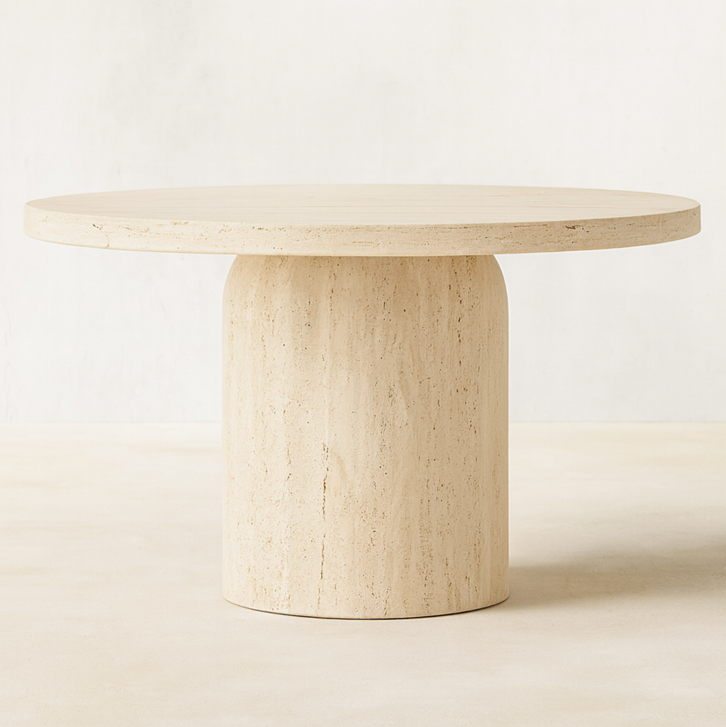 Myros — Travertine Dining Table