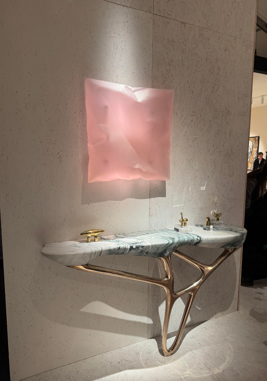 Marble + Brass Console Table