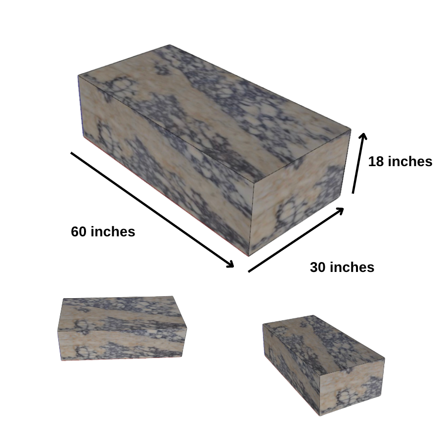 Agathi — Travertine Marble Dining Table