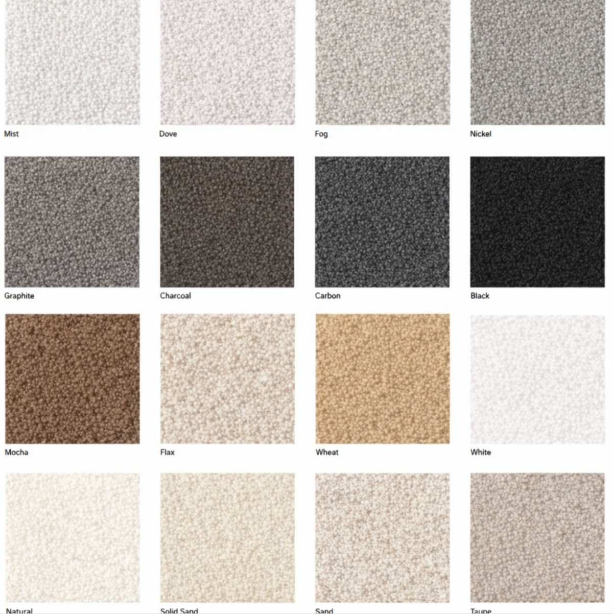 Mayze Bouclé Fabric Samples