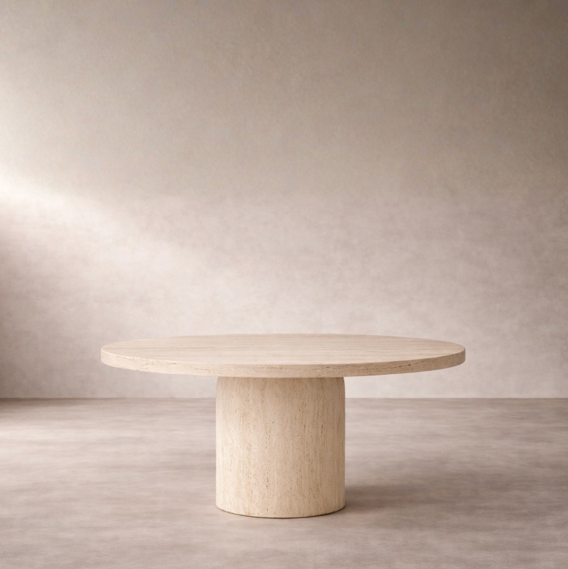 Myros — Travertine Dining Table