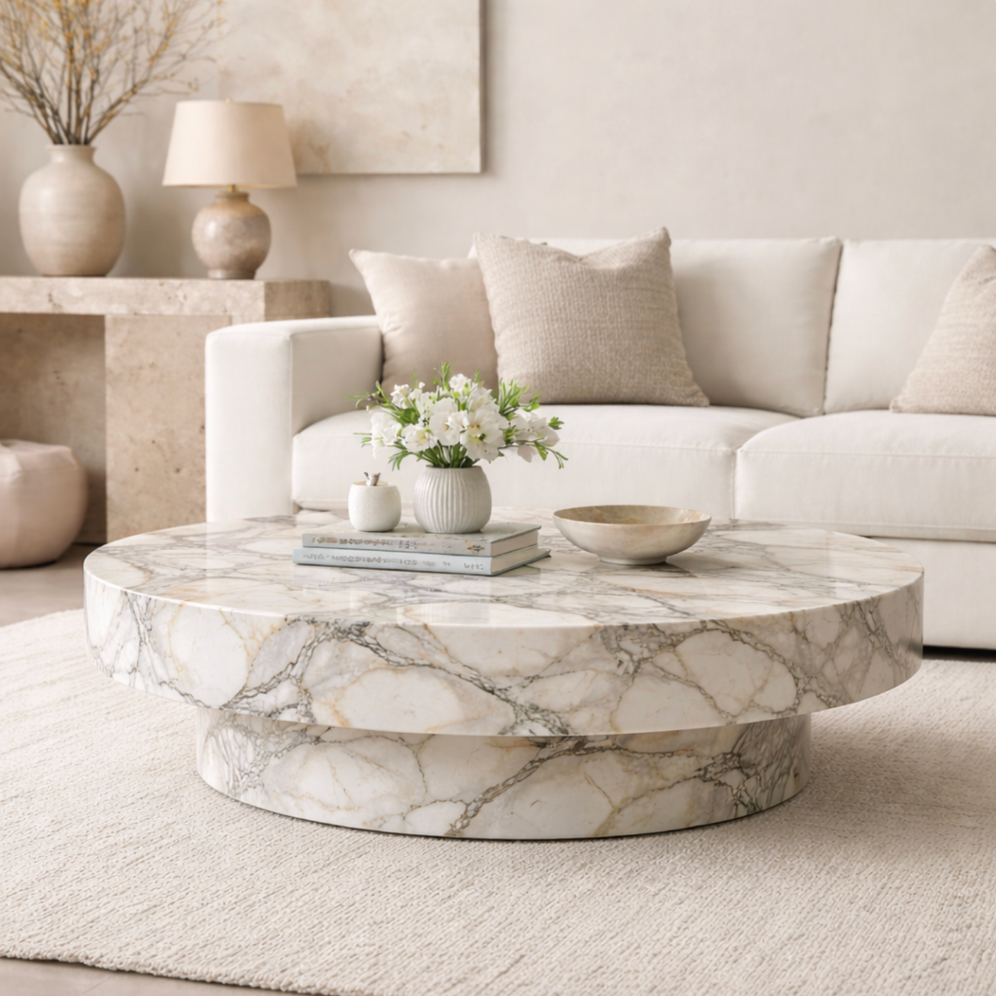 Vania – Calacatta Paonazzo Marble Coffee Table
