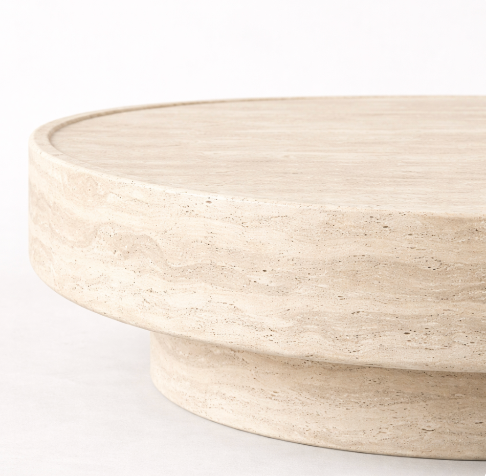 Vania - Travertine Coffee Table
