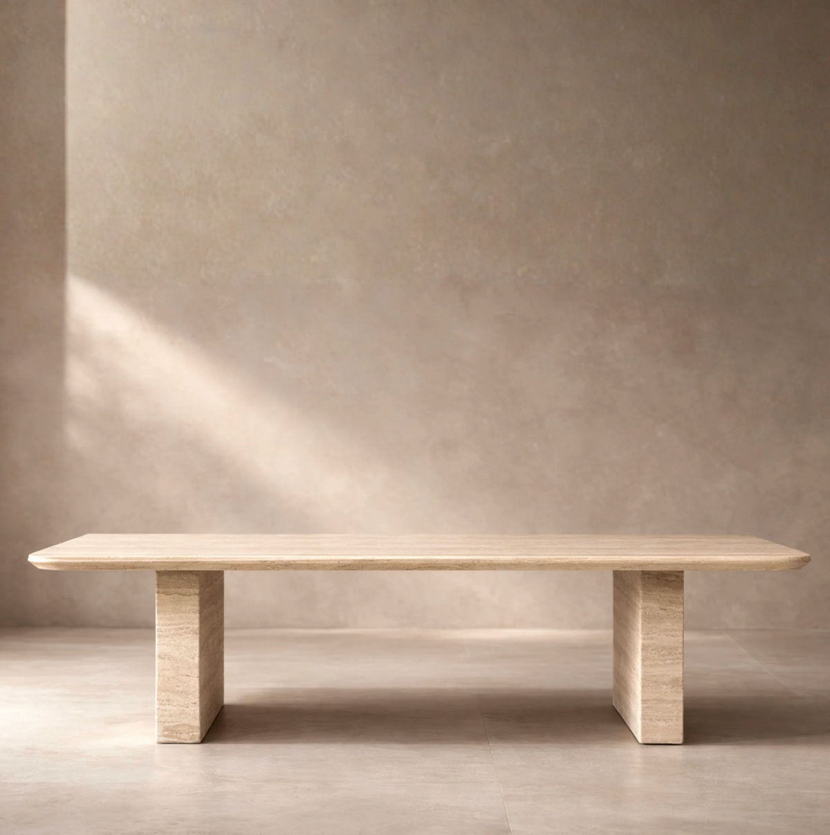 Siena — Travertine Dining Table
