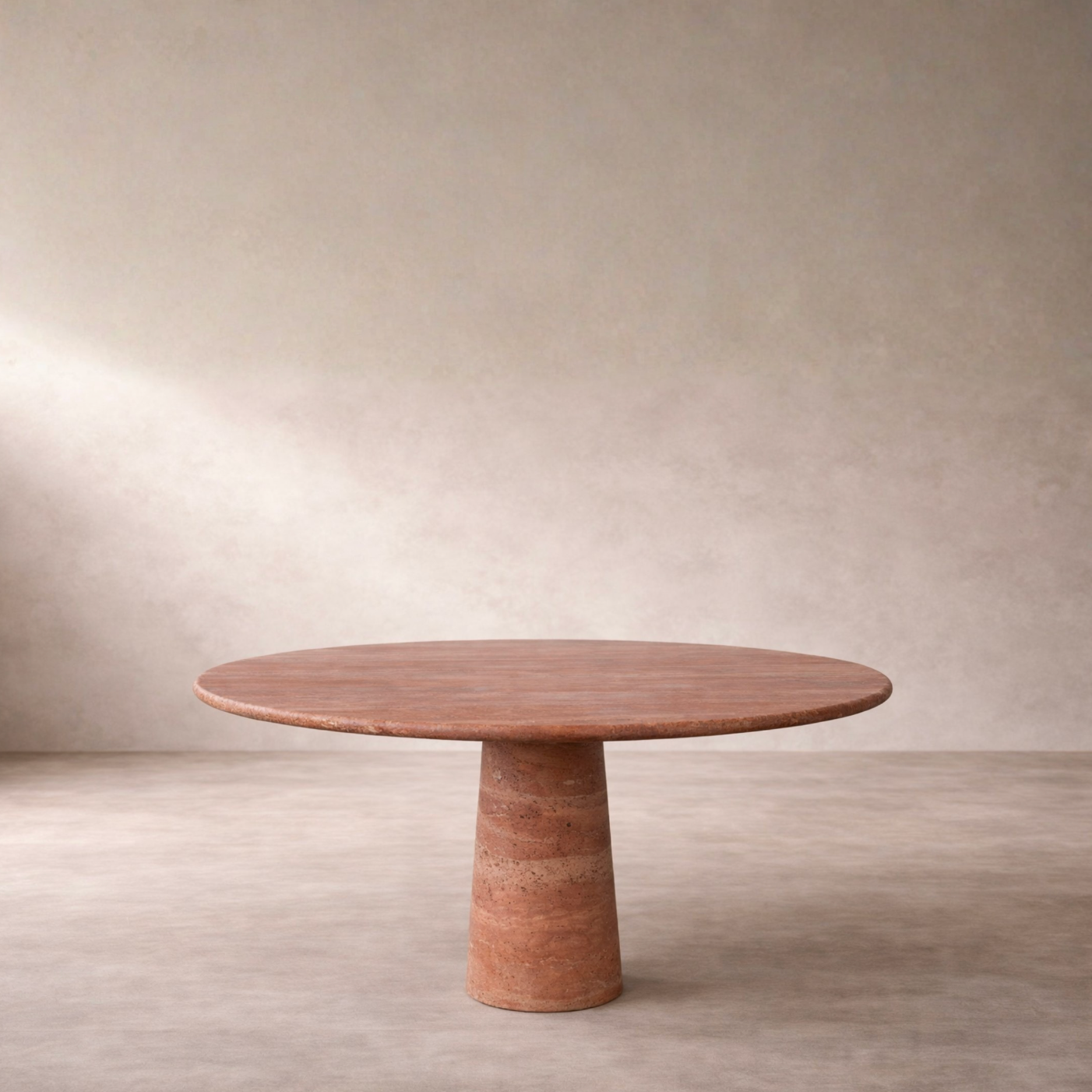 Aurelion – Red Travertine Dining Table