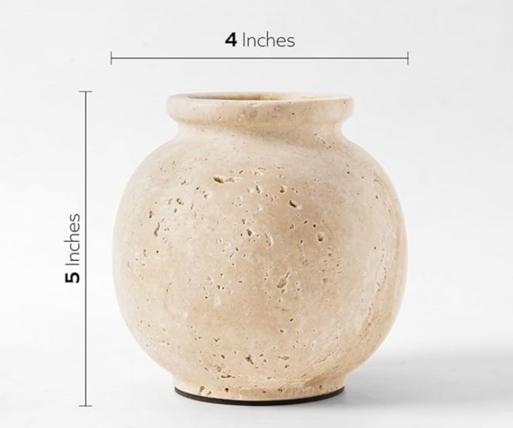 The Élivar – Travertine Marble Vase