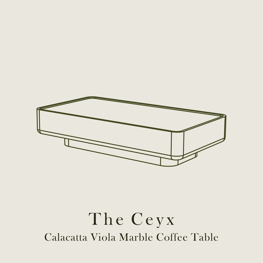 The Ceyx – Calacatta Viola Coffee Table