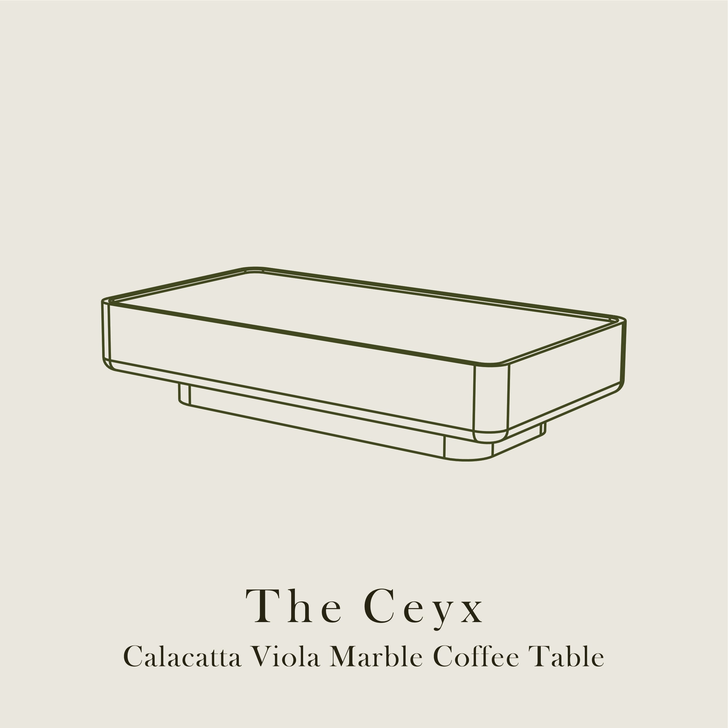 The Ceyx – Calacatta Viola Coffee Table